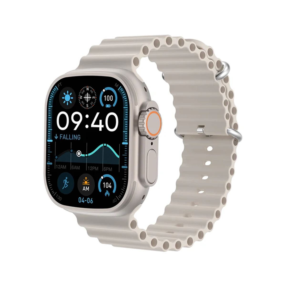 Smartwatch 2,04 Cali Z Gps, Monitorowaniem Zdrowia I Ładowaniem Bezprzewodowym Zegarek Inteligentny