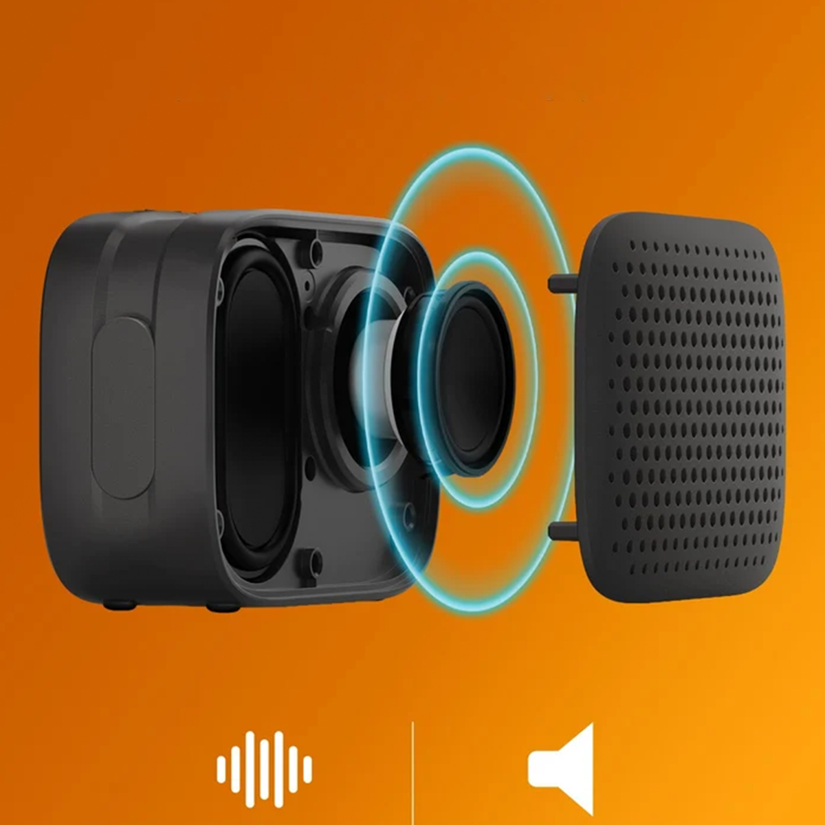Przenośny Głośnik Bluetooth Z Głębokim Basem I Ochroną IPX4